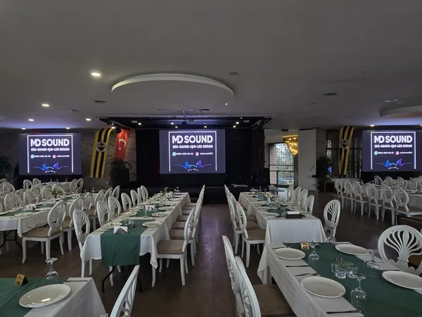 Salon organizasyonunda MD Sound LED ekranlar